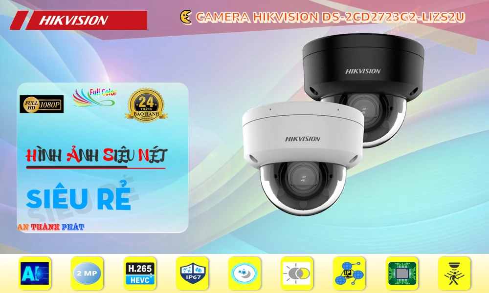 Camera Hikvision DS-2CD2723G2-LIZS2U 2.0MP Camera Hikvision DS-2CD2723G2-LIZS2U 2.0MP