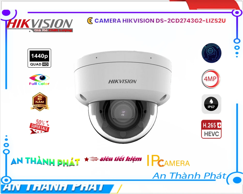 Camera Hikvision DS-2CD2743G2-LIZS2U 4.0MP Camera Hikvision DS-2CD2743G2-LIZS2U 4.0MP