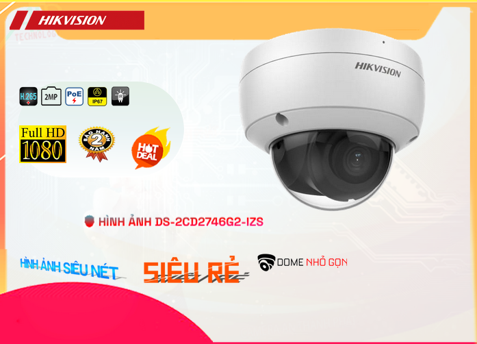 Camera Hikvision DS-2CD2746G2-IZS Camera Hikvision DS-2CD2746G2-IZS