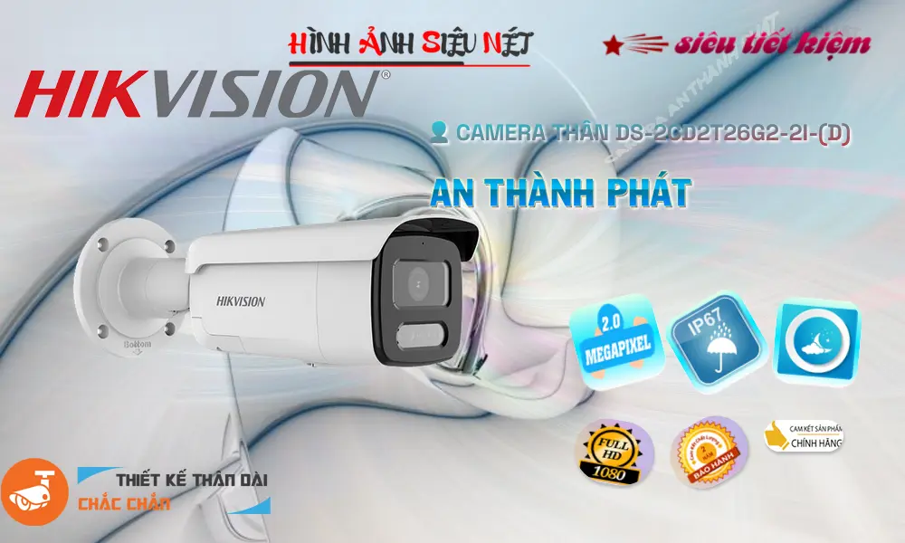 Camera DS-2CD2T26G2-2I(D)  Hikvision Giá rẻ