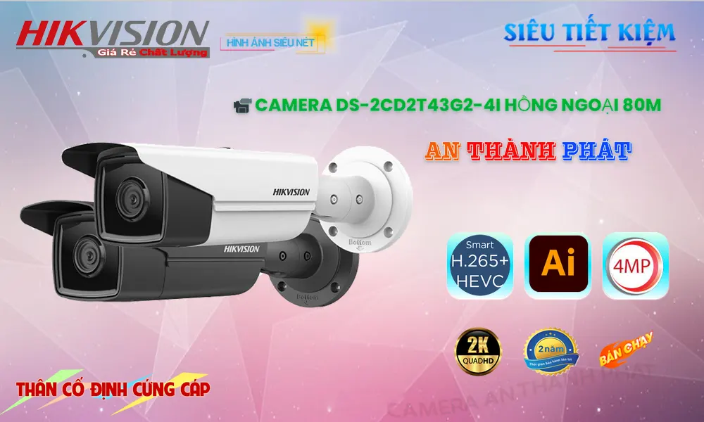 DS-2CD2T43G2-4I Hikvision Giá rẻ DS-2CD2T43G2-4I Hikvision Giá rẻ