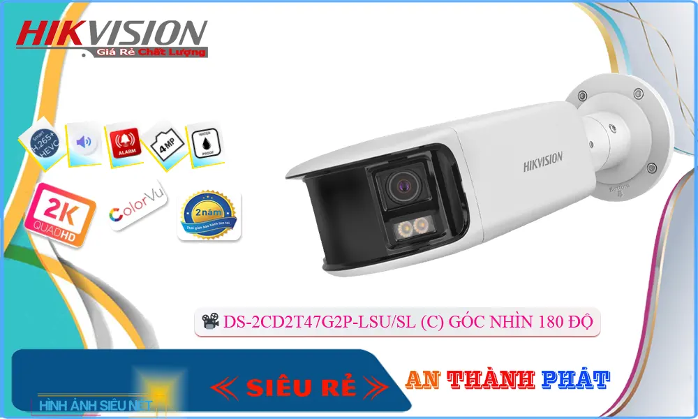 DS-2CD2T47G2P-LSU/SL(C) Camera An Ninh Công Nghệ Mới