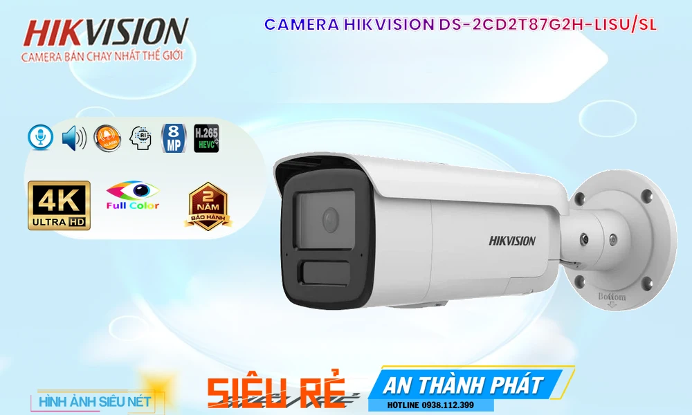 DS-2CD2T87G2H-LISU/SL Camera Hikvision DS-2CD2T87G2H-LISU/SL Camera Hikvision