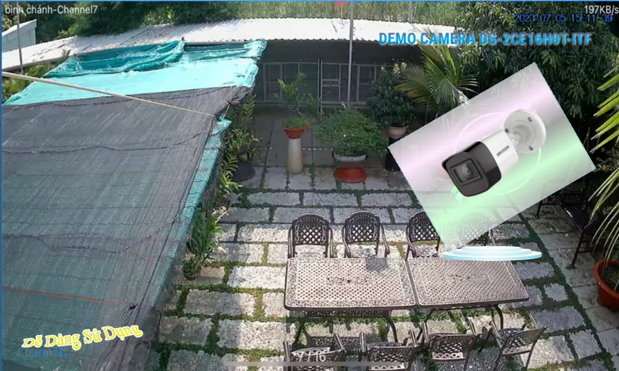 DS-2CE16H0T-ITF Camera An Ninh Sắt Nét