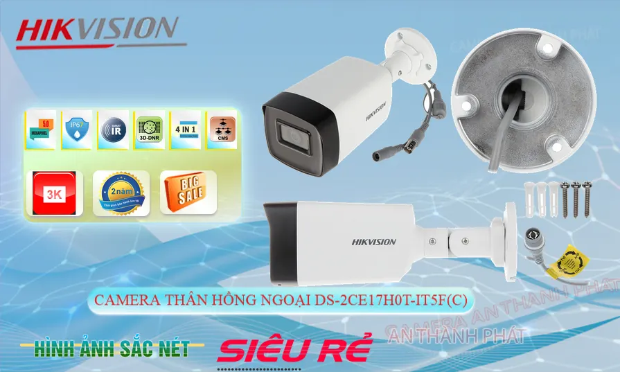 Camera An Ninh  Hikvision DS-2CE17H0T-IT5F(C) Hình Ảnh Đẹp