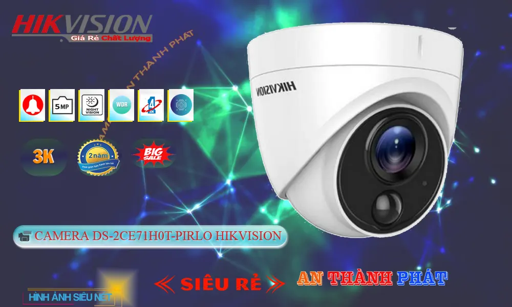 Camera DS-2CE71H0T-PIRLO Tiết Kiệm