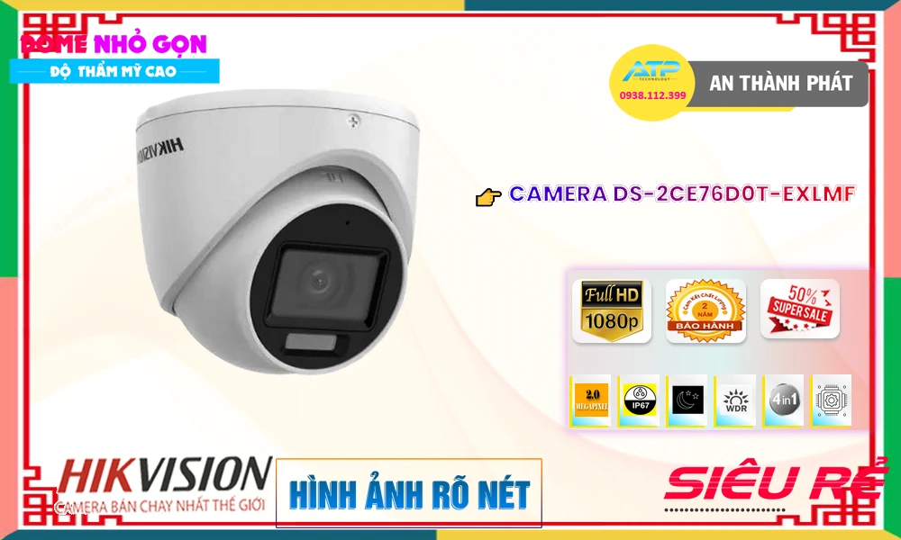 Camera An Ninh Hikvision DS-2CE76D0T-EXLMF Chức Năng Cao Cấp Camera An Ninh Hikvision DS-2CE76D0T-EXLMF Chức Năng Cao Cấp