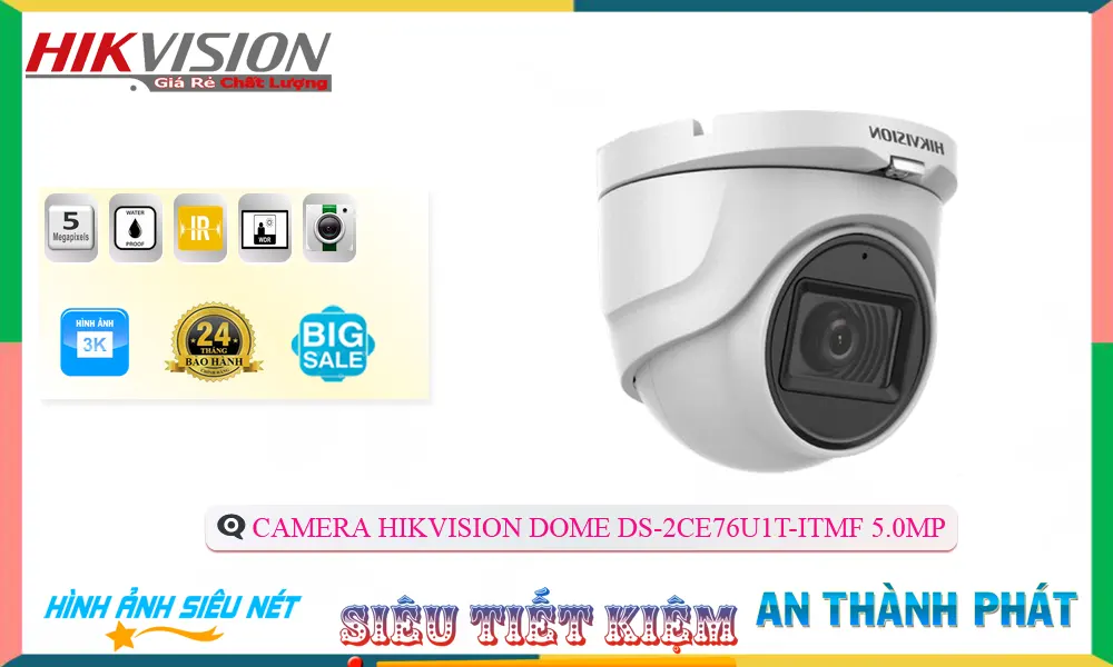✽ DS-2CE76U1T-ITMF Camera Hikvision Mẫu Đẹp ✽ DS-2CE76U1T-ITMF Camera Hikvision Mẫu Đẹp