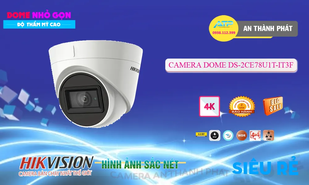 DS-2CE78U1T-IT3F Camera  Hikvision Tiết Kiệm