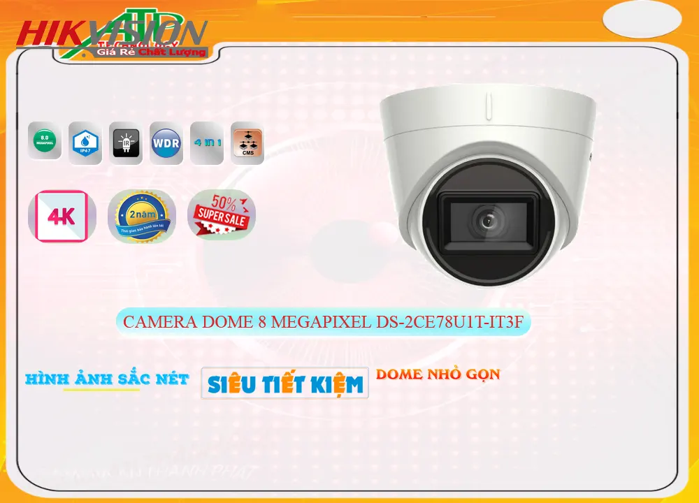DS-2CE78U1T-IT3F Camera Hikvision Tiết Kiệm DS-2CE78U1T-IT3F Camera Hikvision Tiết Kiệm
