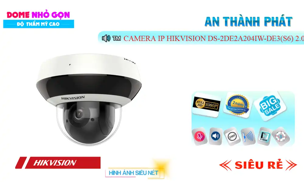 Camera Hikvision DS-2DE2A204IW-DE3(S6)