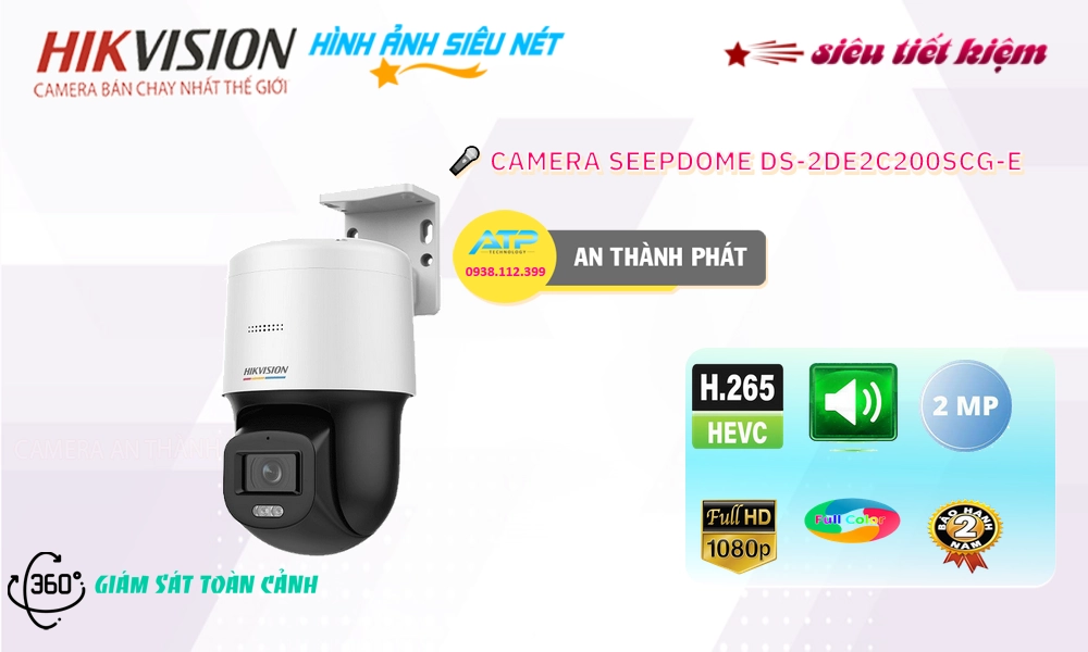Camera Hikvision Chất Lượng DS-2DE2C200SCG-E Camera Hikvision Chất Lượng DS-2DE2C200SCG-E