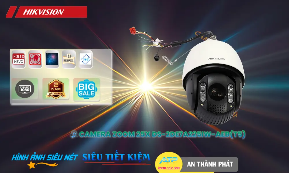 Camera DS-2DE7A225IW-AEB(T5) Giá rẻ