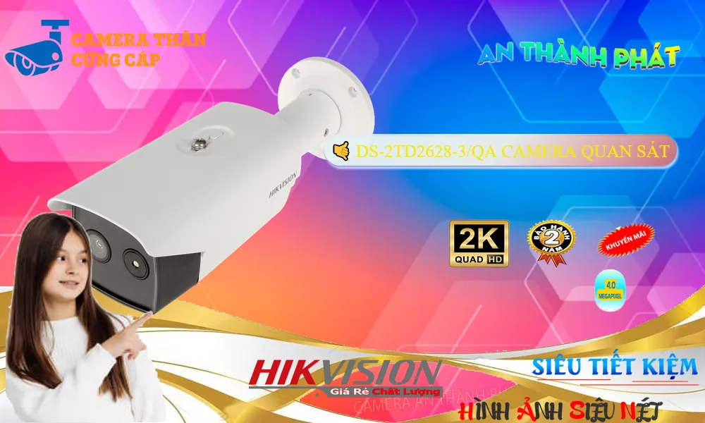 DS-2TD2628-3/QA Camera Thiết kế Đẹp  Hikvision