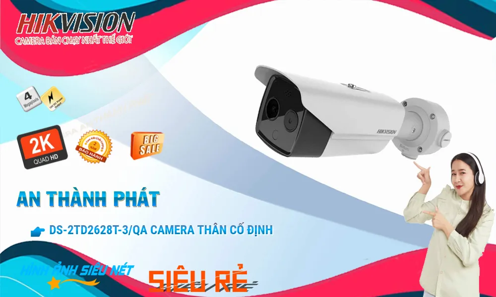 Camera Hikvision Sắt Nét DS-2TD2628T-3/QA Camera Hikvision Sắt Nét DS-2TD2628T-3/QA