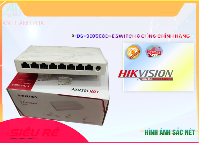 Thiết Bị Mạng Switch chuyển đổi dữ liệu DS-3E0508D-E Thiết Bị Mạng Switch chuyển đổi dữ liệu DS-3E0508D-E