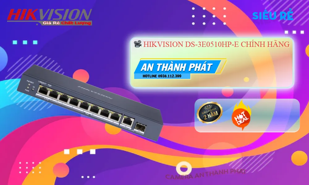 Switch Hikvision DS-3E0510HP-E