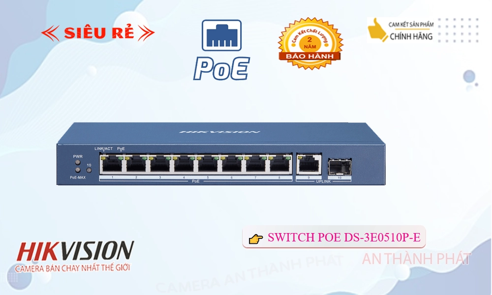 Bộ chia tín hiệu Switch  DS-3E0510P-E