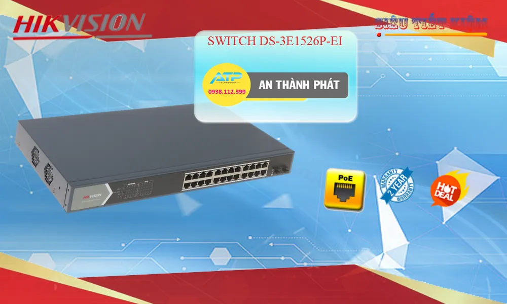Switch Hikvision DS-3E1526P-EI 24 Port Switch Hikvision DS-3E1526P-EI 24 Port