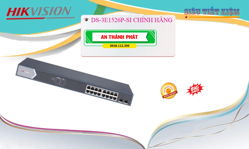 Switch Hikvision DS-3E1526P-SI 24 Port Switch Hikvision DS-3E1526P-SI 24 Port