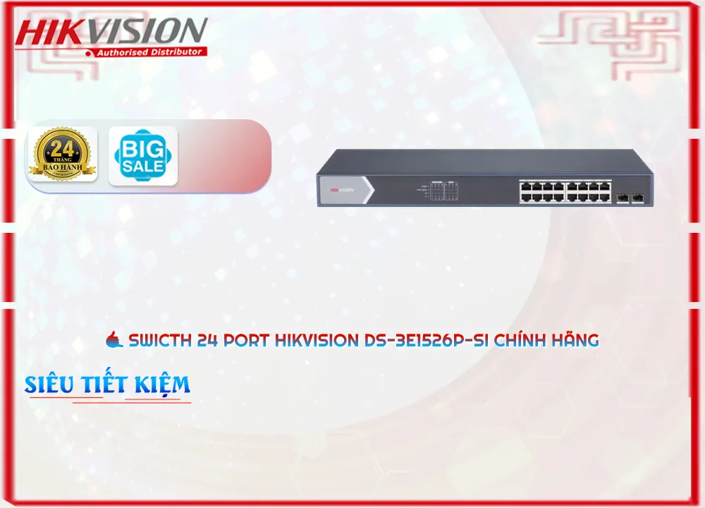 Switch Hikvision DS-3E1526P-SI 24 Port Switch Hikvision DS-3E1526P-SI 24 Port