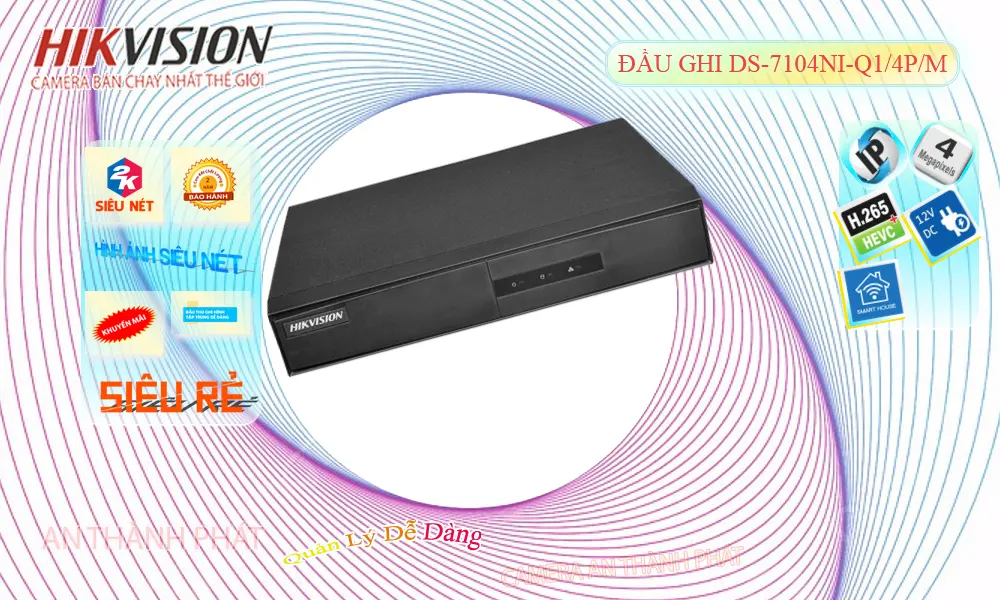 DS-7104NI-Q1/4P/M Đầu Ghi Hình Thiết kế Đẹp DS-7104NI-Q1/4P/M Đầu Ghi Hình Thiết kế Đẹp