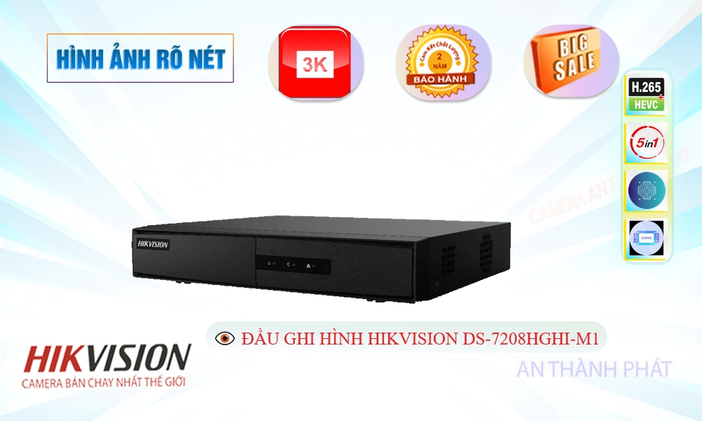 DS-7208HGHI-M1 Đầu Thu Camera 8 Kênh DS-7208HGHI-M1 Đầu Thu Camera 8 Kênh