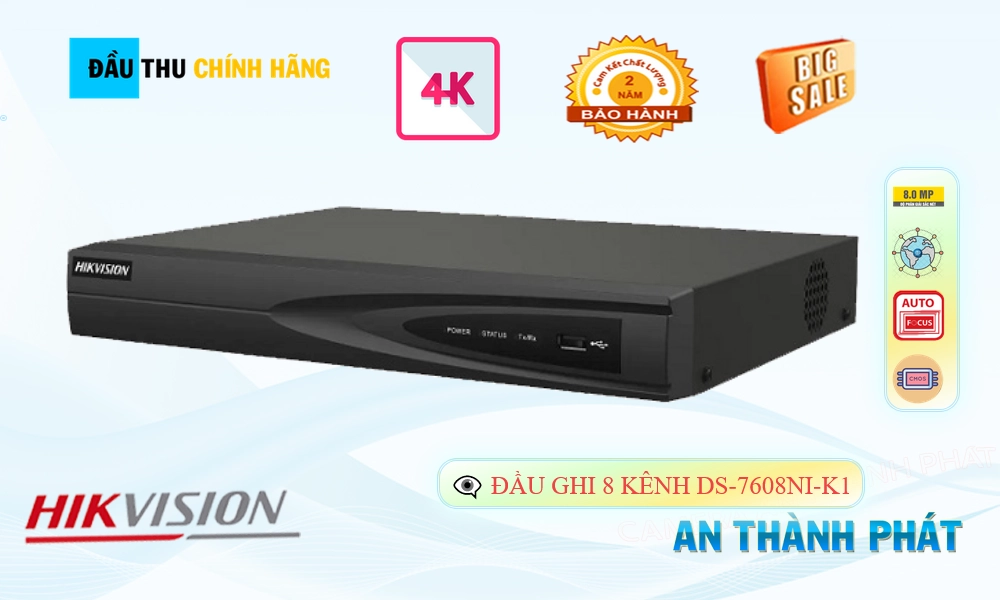 Hikvision DS-7608NI-K1 Hình Ảnh Đẹp