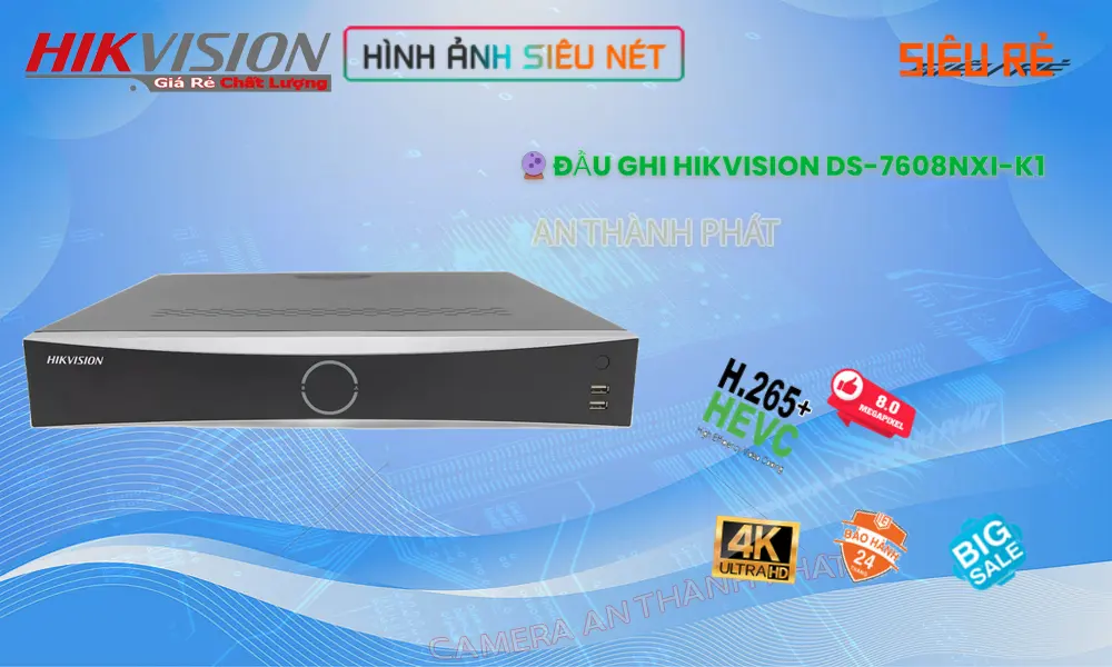 DS-7608NXI-K1 Giá rẻ Hikvision ۞ DS-7608NXI-K1 Giá rẻ Hikvision ۞