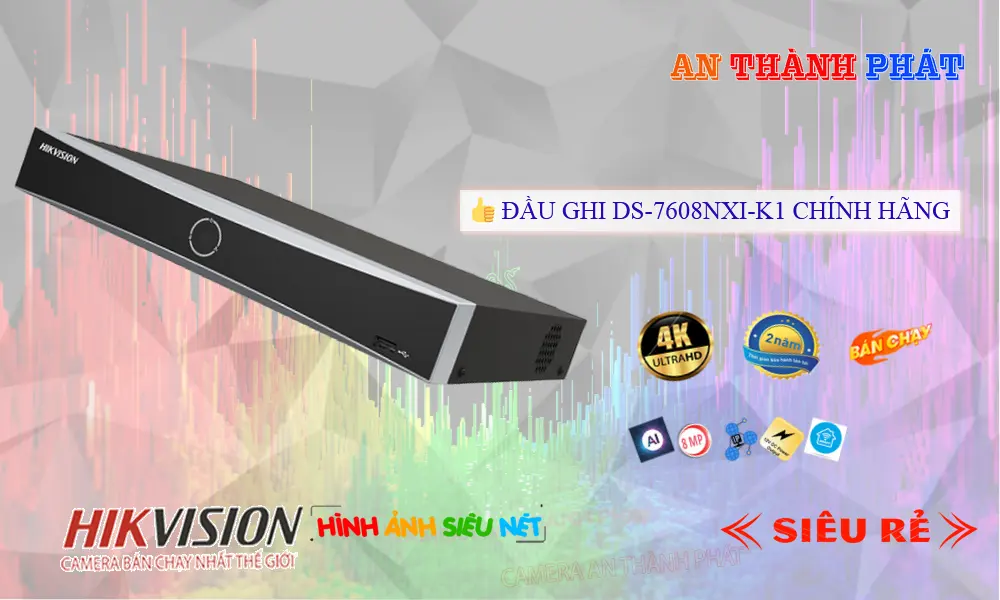 Đầu Thu KTS  Hikvision DS-7616NXI-K1 Thiết kế Đẹp