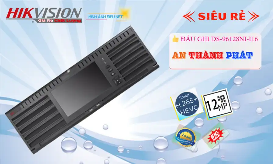 Đầu Ghi Hãng Hikvision Sắt Nét DS-96128NI-I16 Đầu Ghi Hãng Hikvision Sắt Nét DS-96128NI-I16