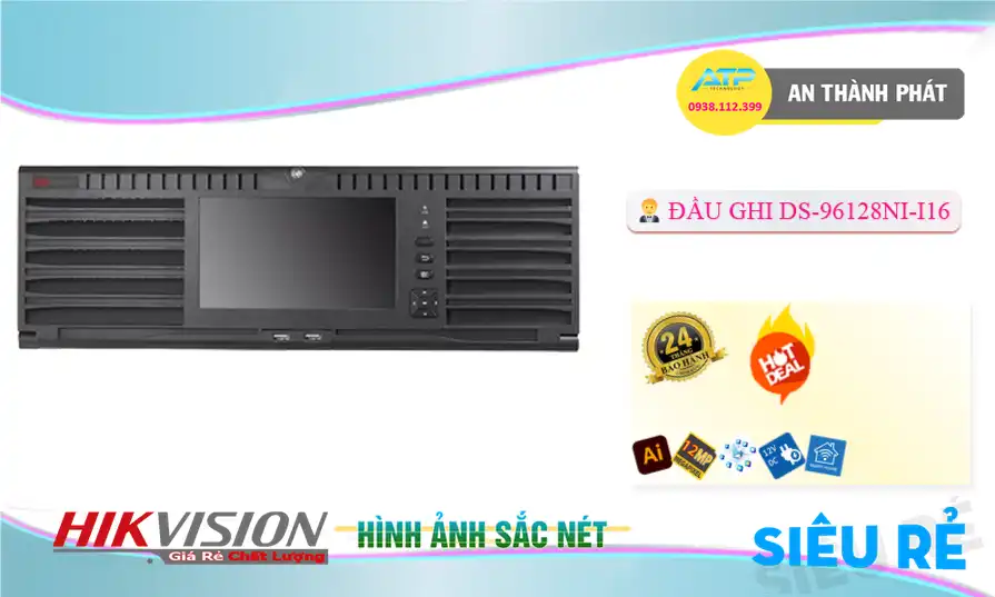 Đầu Ghi Hãng Hikvision Sắt Nét DS-96128NI-I16 Đầu Ghi Hãng Hikvision Sắt Nét DS-96128NI-I16