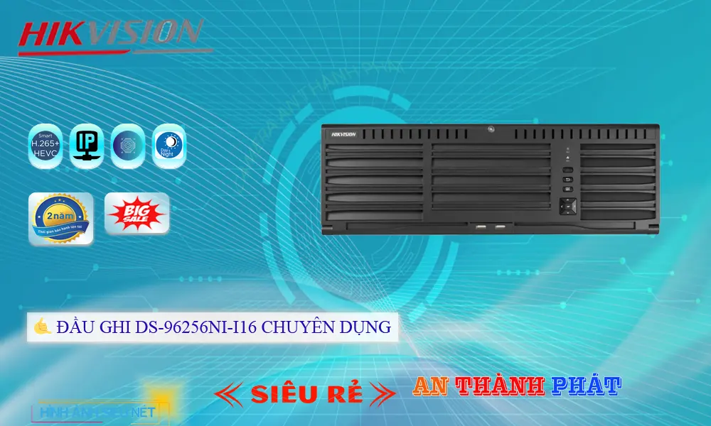 DS-96256NI-I16Thiết Bị Ghi Hình Thiết kế Đẹp  Hikvision