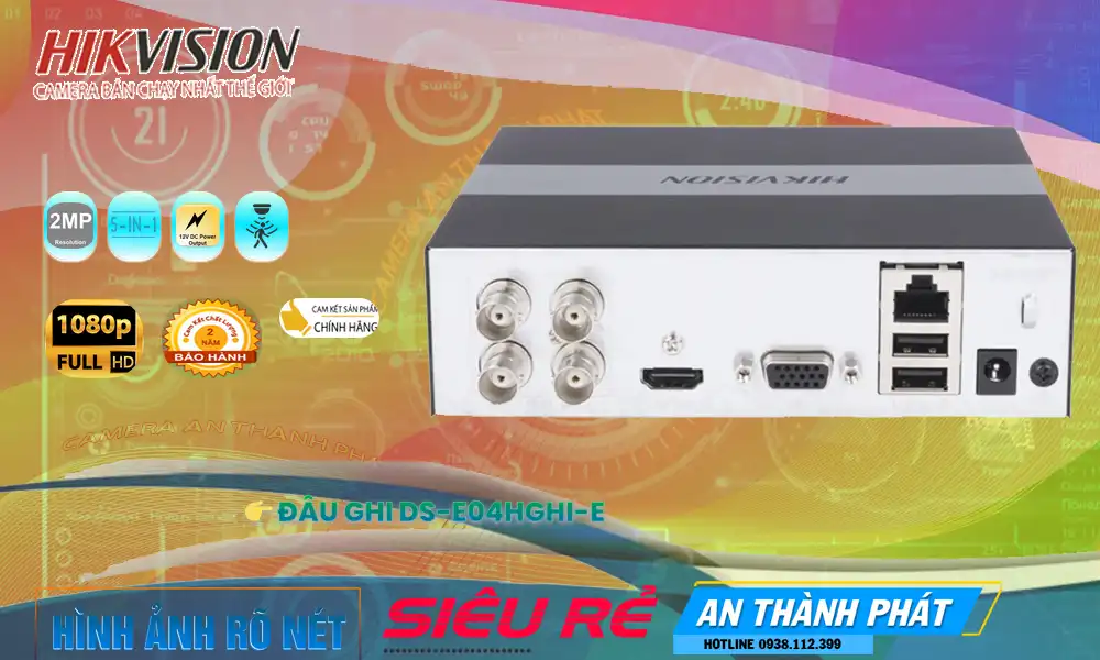 DS-E04HGHI-E Đầu ghi Camera  Hikvision Giá rẻ