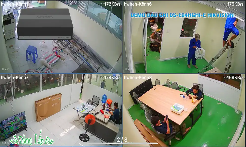 DS-E04HGHI-E Đầu ghi Camera  Hikvision Giá rẻ