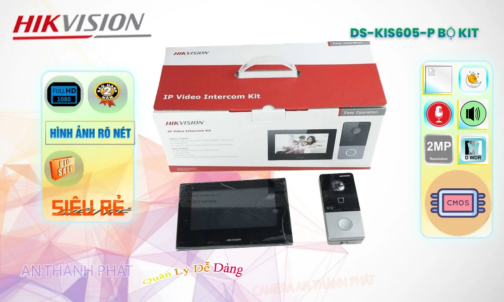 Hikvision DS-KIS605-P  Chuôn cửa thông minh