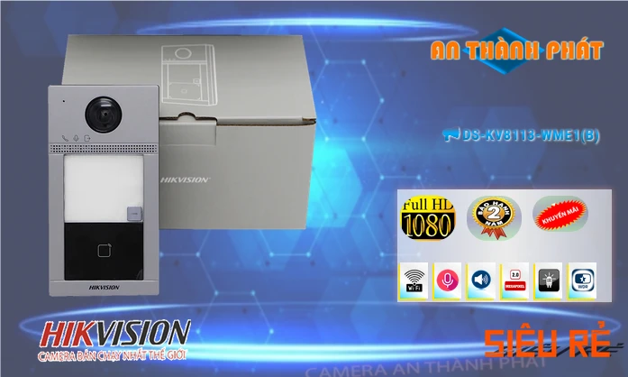Hikvision  Thiết bị chuôn cửa  DS-KV8113-WME1(B)