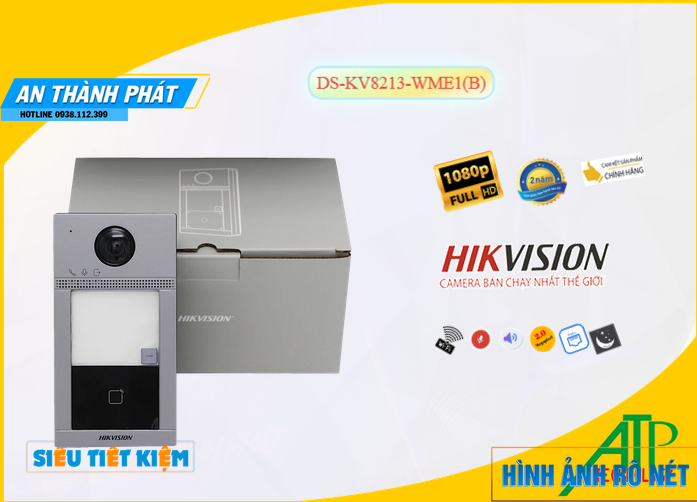 Hikvision DS-KV8213-WME1(B)  Chuôn cửa thông minh
