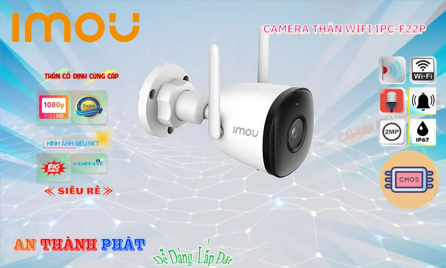IPC-F22P Wifi Imou Công Nghệ Mới IPC-F22P Wifi Imou Công Nghệ Mới