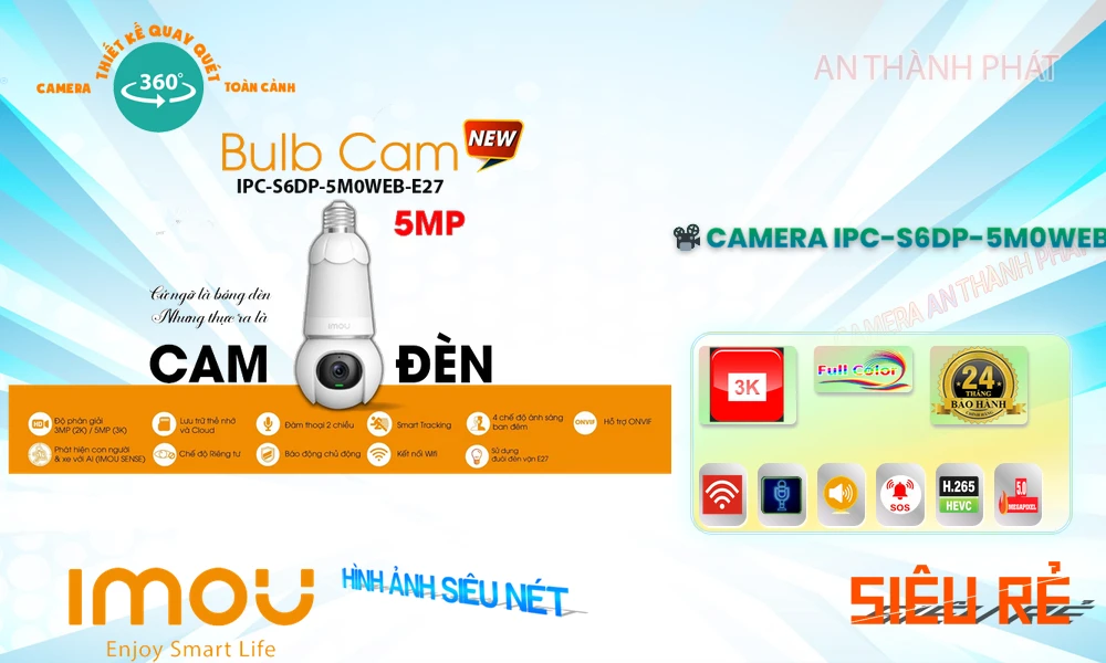 IPC-S6DP-5M0WEB Wifi Imou Với giá cạnh tranh