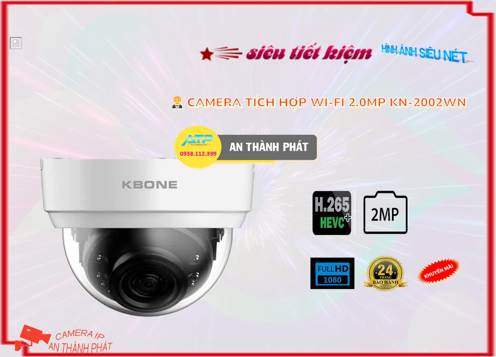 Camera KN-2002WN Wifi KBone Thiết kế Đẹp Camera KN-2002WN Wifi KBone Thiết kế Đẹp