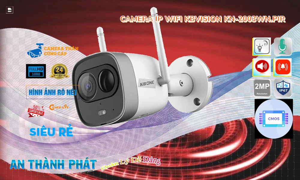 Camera KN-2003WN.PIR Công Nghệ Mới Camera KN-2003WN.PIR Công Nghệ Mới