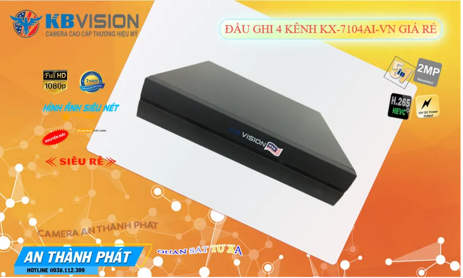 KX-7104Ai-VNThiết Bị Ghi Hình Hình Ảnh Đẹp KBvision KX-7104Ai-VNThiết Bị Ghi Hình Hình Ảnh Đẹp KBvision