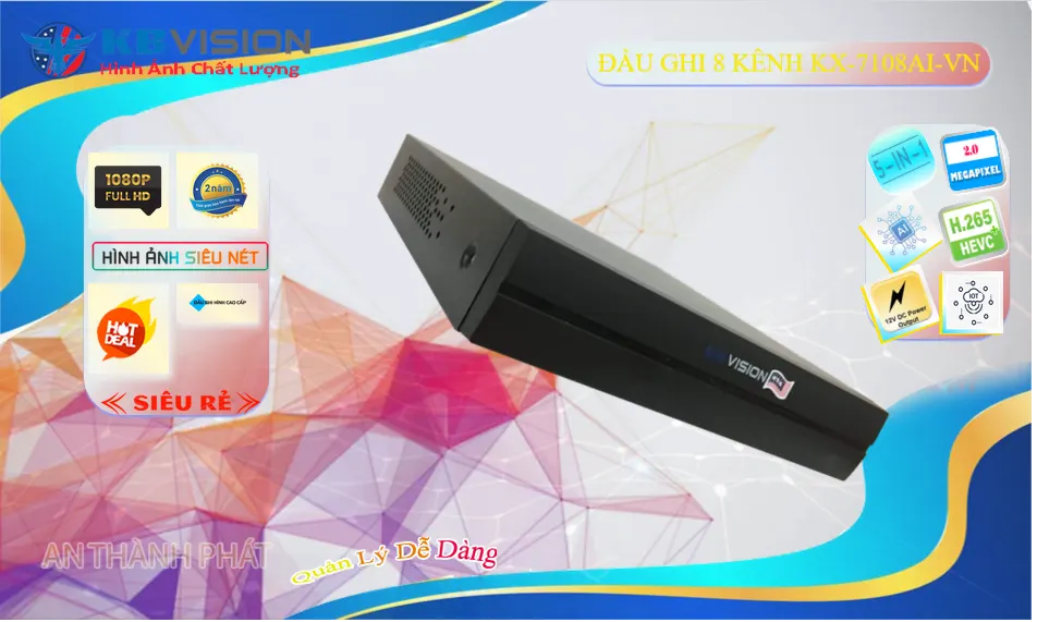 Đầu Ghi KX-7108Ai-VN Mẫu Đẹp Đầu Ghi KX-7108Ai-VN Mẫu Đẹp