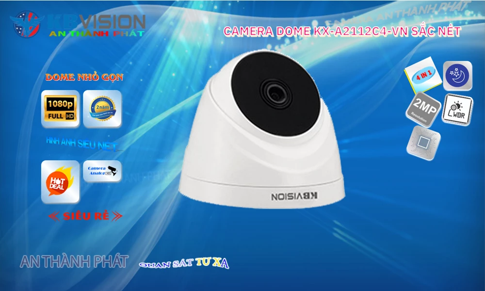 Camera An Ninh  KBvision KX-A2112C4-VN Sắt Nét