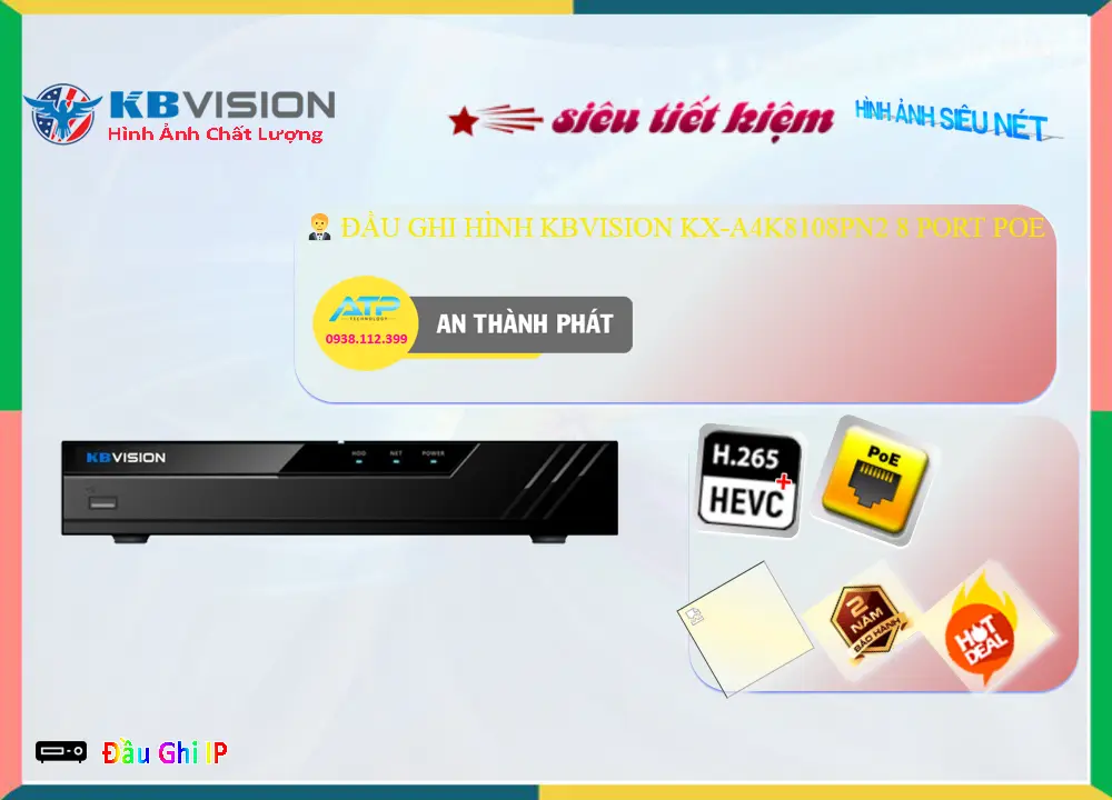 KX-A4K8108PN2Đầu ghi Camera KBvision Thiết kế Đẹp KX-A4K8108PN2Đầu ghi Camera KBvision Thiết kế Đẹp
