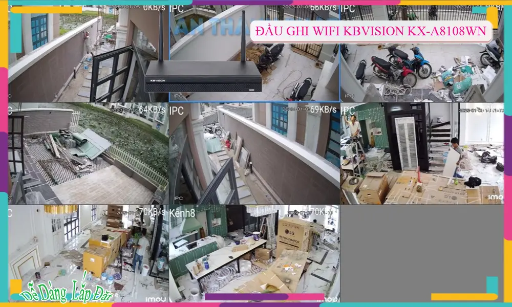 KX-A8108WN Đầu ghi Camera  KBvision Mẫu Đẹp