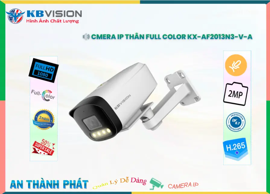 KX-AF2013N3-V-A Camera KBvision Thiết kế Đẹp KX-AF2013N3-V-A Camera KBvision Thiết kế Đẹp