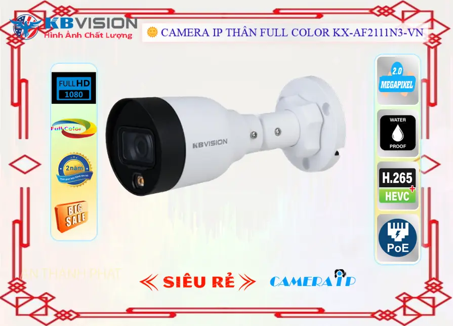 KX-AF2111N3-VN Camera An Ninh KBvision KX-AF2111N3-VN Camera An Ninh KBvision