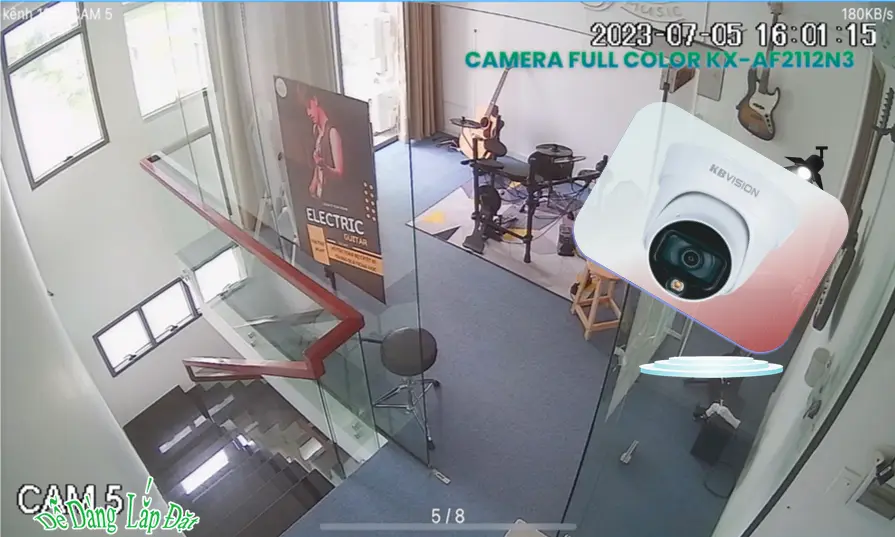KX-AF2112N3 Camera An Ninh Sắt Nét